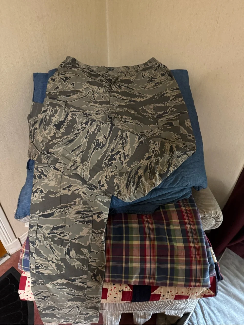 Men's Tactical Camo Pants - Olive/Gray